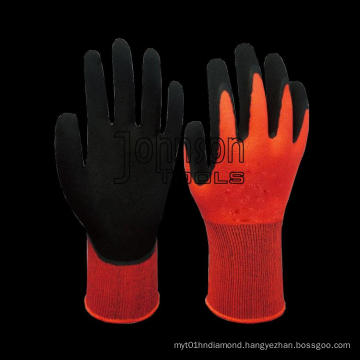 13G Polyester Latex Coated Gloves for Factory Use